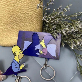 Porta-Chaves Simpsons Criativo E Divertido De Beijo Decoração