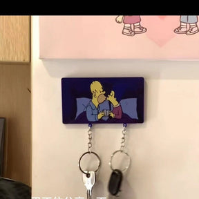 Porta-Chaves Simpsons Criativo E Divertido De Beijo Decoração